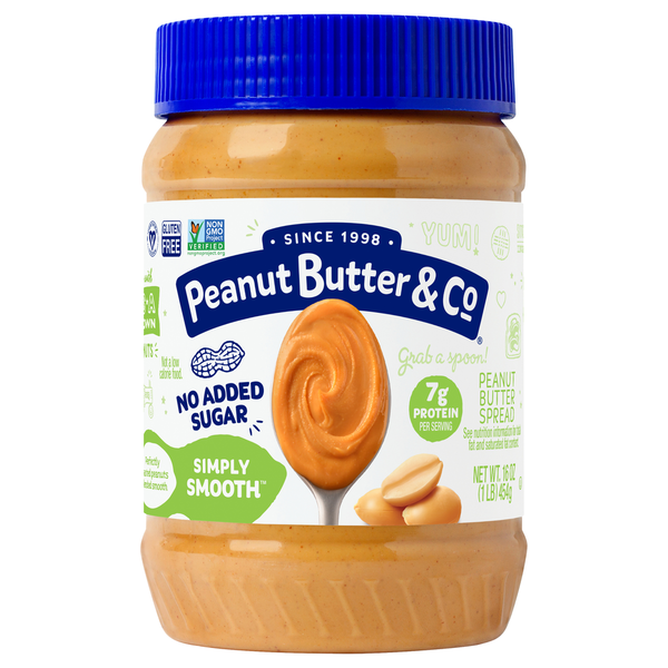 Condiments Peanut Butter & Co. Peanut Butter Spread, Simply Smooth hero