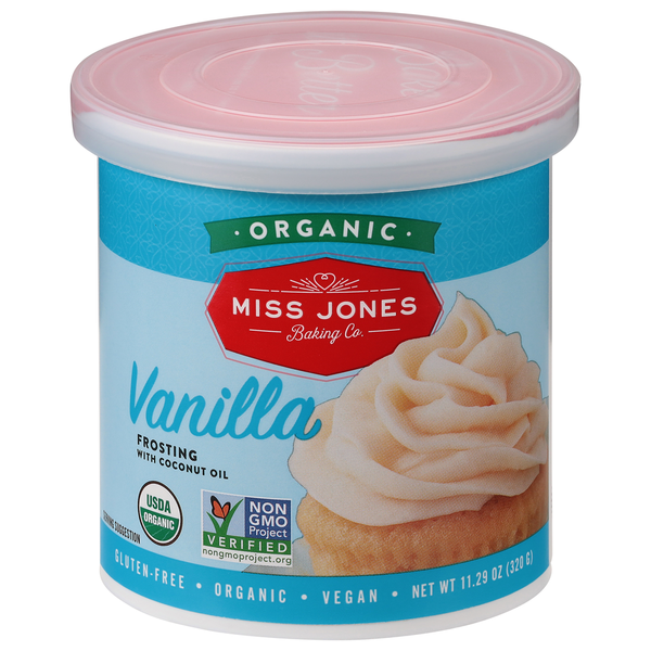 Baking Ingredients Miss Jones Baking Co. Frosting, with Coconut Oil, Vanilla hero