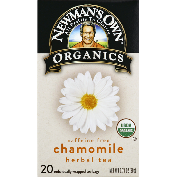 Tea Newman's Own Herbal Tea, Chamomile, Caffeine Free, Bags hero