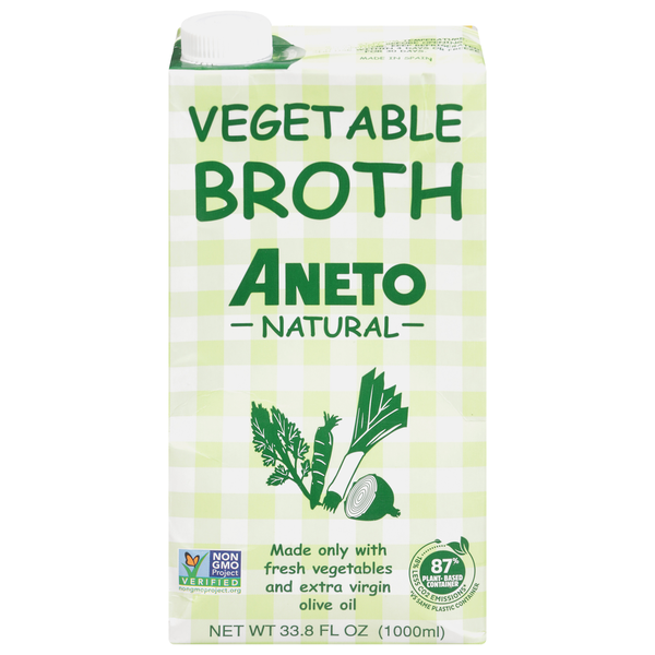 Soup, Broth & Bouillon Aneto Broth, Natural, Vegetable hero