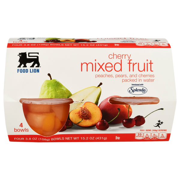 Canned Fruit & Applesauce Food Lion Mixed Fruit, Cherry hero