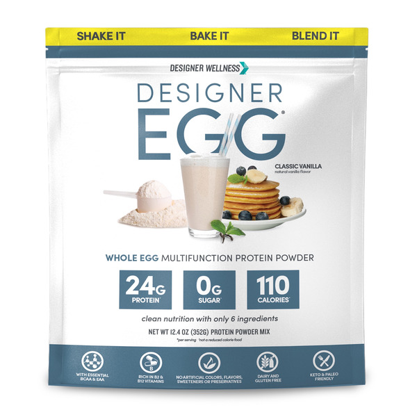 Protein & Meal Replacements Designer Wellness Designer Egg, Whole Egg Protein Powder, French Vanilla hero