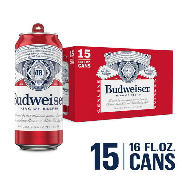 Domestic Beer Budweiser Lager Beer Cans hero