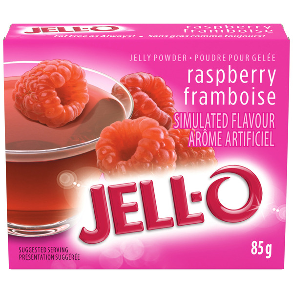 Doughs, Gelatins & Bake Mixes Jell-O Raspberry Jelly Powder Gelatin Mix hero