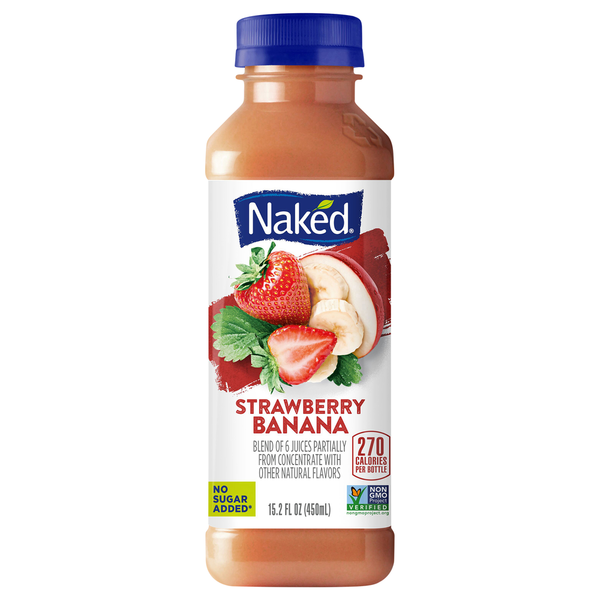 Refrigerated Naked Juice, Strawberry Banana hero