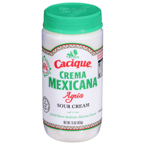 Cream Cacique Sour Cream, Crema Mexicana Agria hero