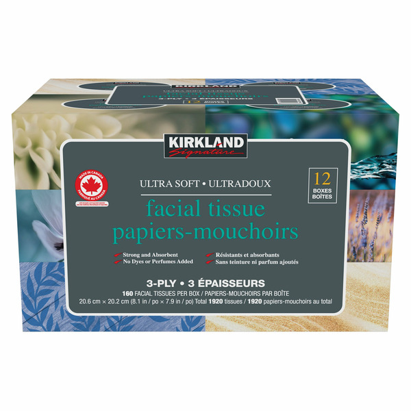 Costco Kirkland Signature Ultra Soft Facial Tissues Same-day Delivery 