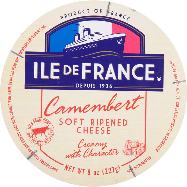 Other Creams & Cheeses Ile de France Cheese, Soft Ripped, Camembert hero