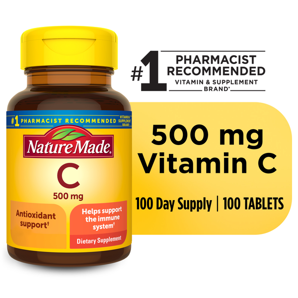 Vitamins & Supplements Nature Made Vitamin C 500 mg Tablets hero