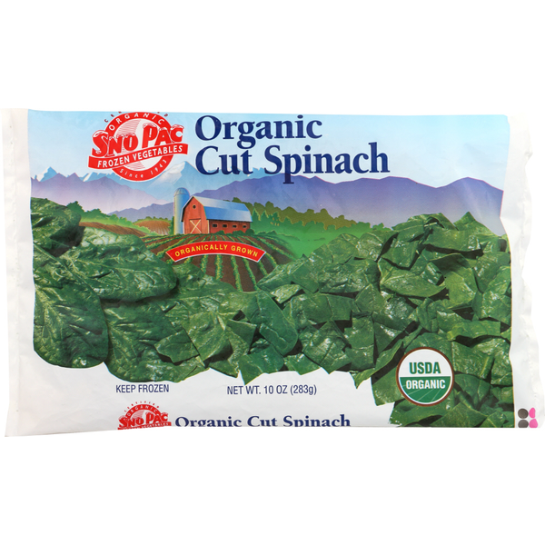 Frozen Vegetables, Beans & Grains Sno Pac Cut Spinach hero