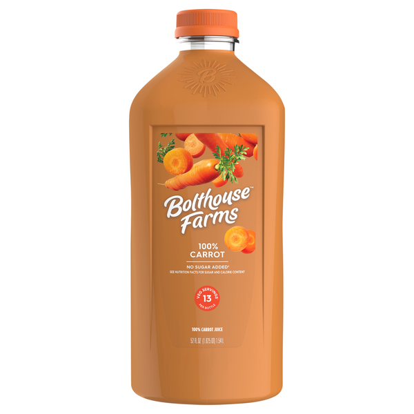 Refrigerated Bolthouse Farms 100% Carrot Juice hero