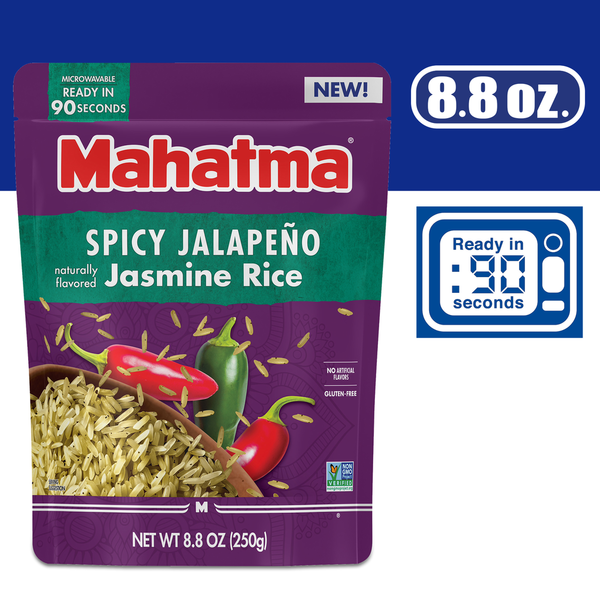 Mahatma Jasmine Rice, Spicy Jalapeno hero