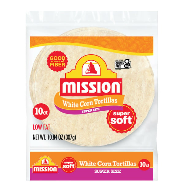 Tortillas & Flat Bread Mission Super Size White Corn Tortillas hero