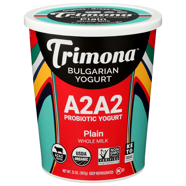 Yogurt Trimona Bulgarian Yogurt, Plain, A2A2 Probiotic hero