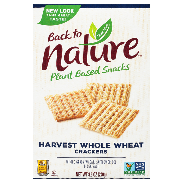 Crackers Back to Nature Crackers, Harvest Whole Wheat hero