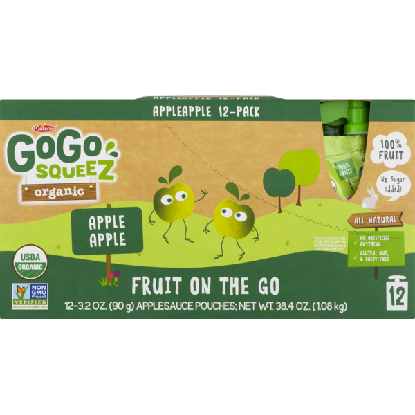 Baby Food & Formula GoGo Squeez Organic Fruit On The Go Apple Apple hero