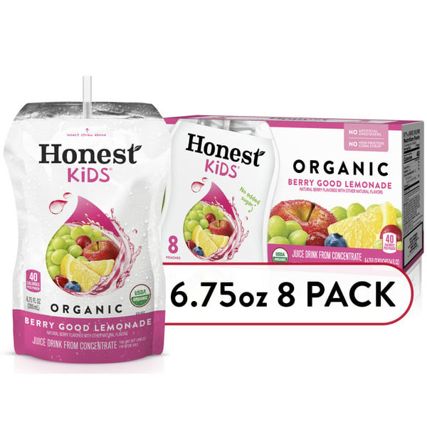 Drinks for Kids The Honest Company Kids Berry Berry Good Lemonade Organic Fruit Juice hero