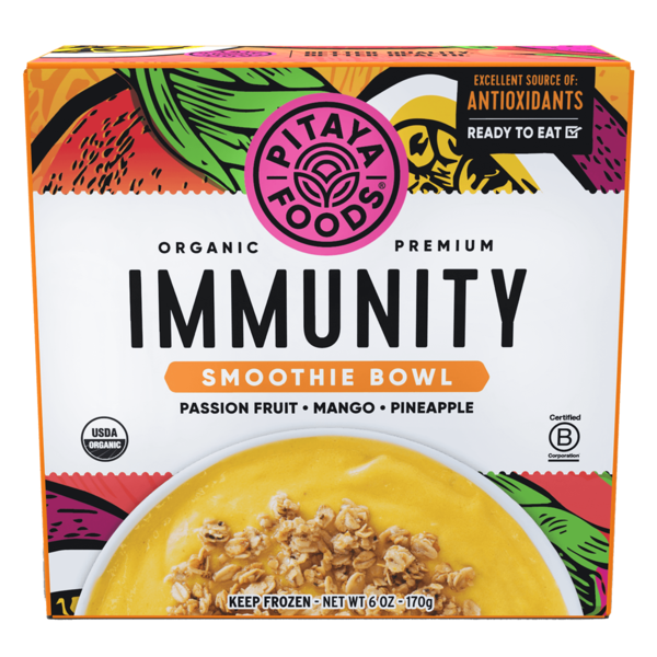 Pitaya Foods Frozen Organic Immunity Smoothie Bowl, Ready to Eat hero