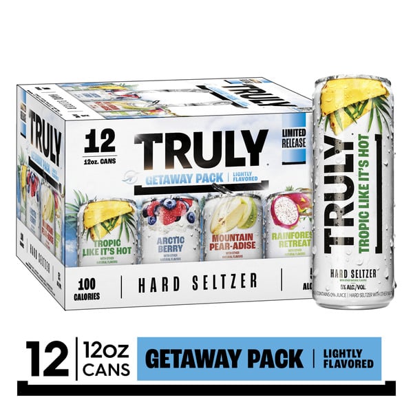 Water, Seltzer & Sparkling Water Truly Hard Seltzer Getaway Pack Variety (12 fl. oz. Can, 12pk.) hero