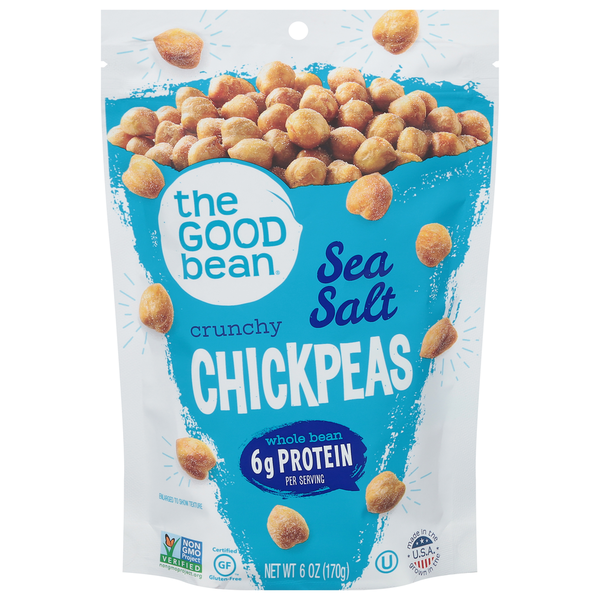 Chips & Pretzels The Good Bean Sea Salt Chickpeas hero