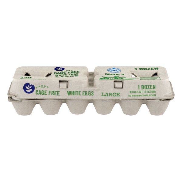 Eggs Store Brand Cage Free White Eggs Large Grade A - 12 CT hero