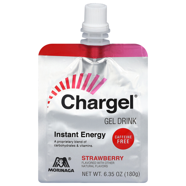 Energy & Sports Drinks Morinaga Gel Drink, Strawberry, Caffeine Free, Instant Energy hero