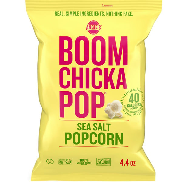 Popcorn & Jerky Angie's BOOMCHICKAPOP Sea Salt Popcorn hero