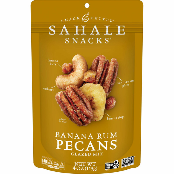 Nuts, Seeds & Dried Fruit Sahale Snacks Glazed Mix, Banana Rum Pecans hero