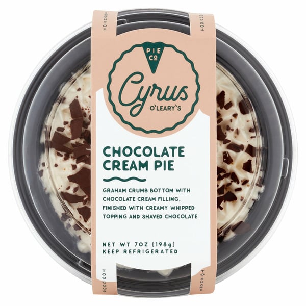 Asian Foods Cyrus O'leary's Pies Chocolate Cream Pie hero