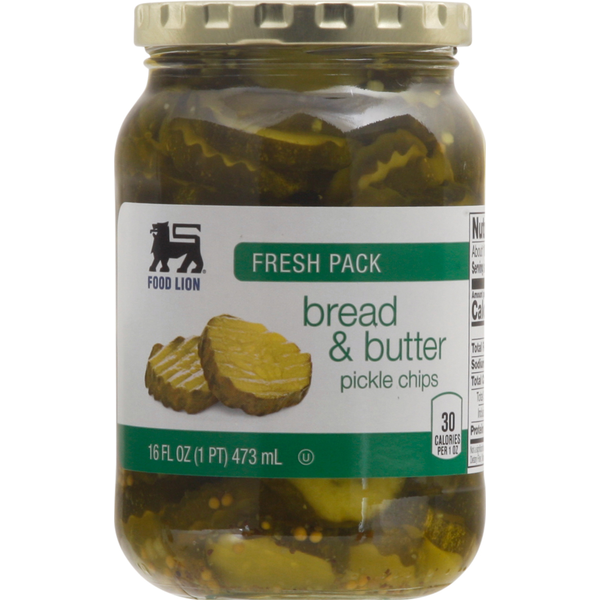 Pickled Goods & Olives Food Lion Fresh Pack Bread & Butter Pickle Chips hero