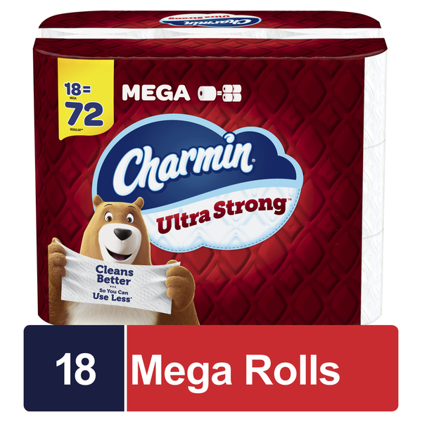 Paper Goods Charmin Ultra Strong Toilet Paper Mega Rolls hero