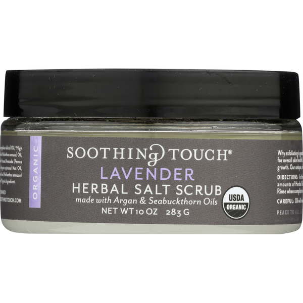 Body Lotions & Soap Soothing Touch Org Lavender Herbal Salt Scrub hero