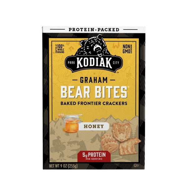 Cookies & Cakes Kodiak Cakes Bear Bite Graham Cracker, Honey Bag-In-Box hero