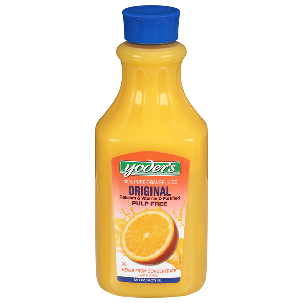 Yoder's 100% Pure Juice, Orange, Original hero