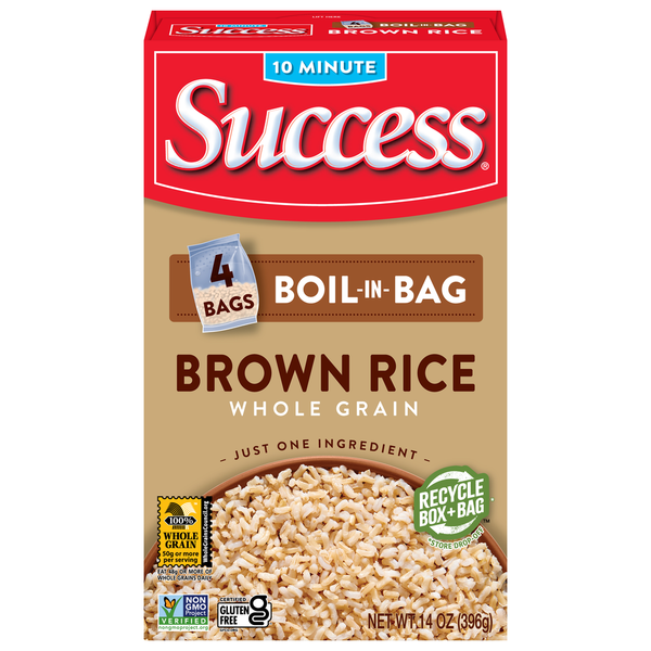 Grains, Rice & Dried Goods Success Brown Rice, Whole Grain, Boil-in-Bag hero