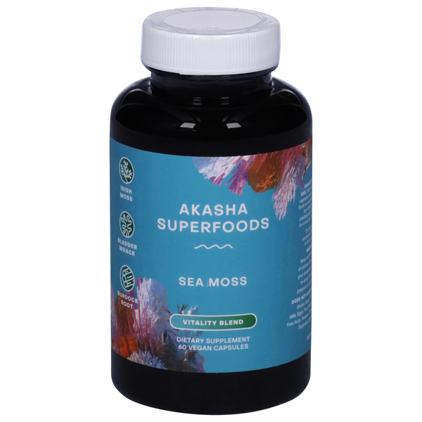 Akasha Superfoods Sea Moss, Vegan Capsules hero