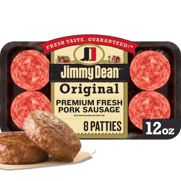 Hot Dogs & Sausage Jimmy Dean Premium All-Natural* Pork Breakfast Sausage Patties hero