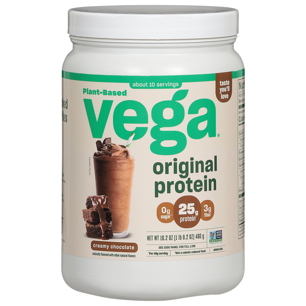 Protein & Meal Replacements Vega Protein, Creamy Chocolate, Original hero