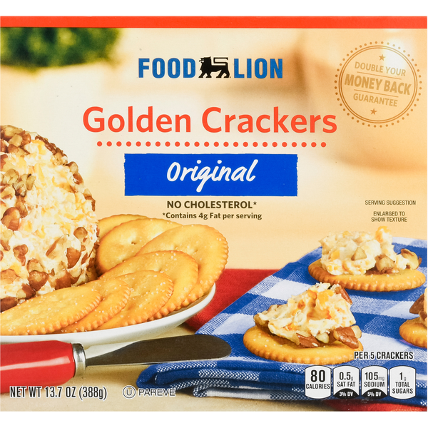 Crackers Food Lion Crackers, Golden, Original hero