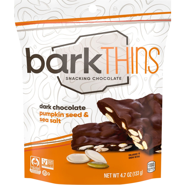 Candy & Chocolate barkTHINS Snacking Chocolate, Dark Chocolate Pumpkin Seed & Sea Salt hero