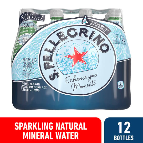 Water, Mixers & Sparkling Water San Pellegrino Sparkling Natural Mineral Water, hero