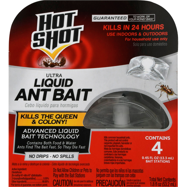 Pest Control Hot Shot Ant Bait, Ultra, Liquid hero