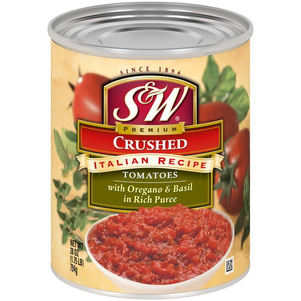 Canned & Jarred Vegetables S&W Tomatoes, Crushed, Italian Recipe hero