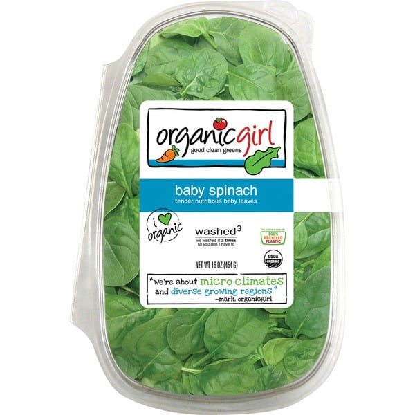 Packaged Vegetables & Fruits Organic Girl Baby Spinach hero