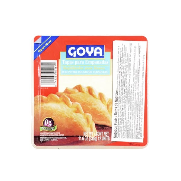 Frozen Breakfast Goya Empanadas, Puff Pastry Dough for Turnovers hero