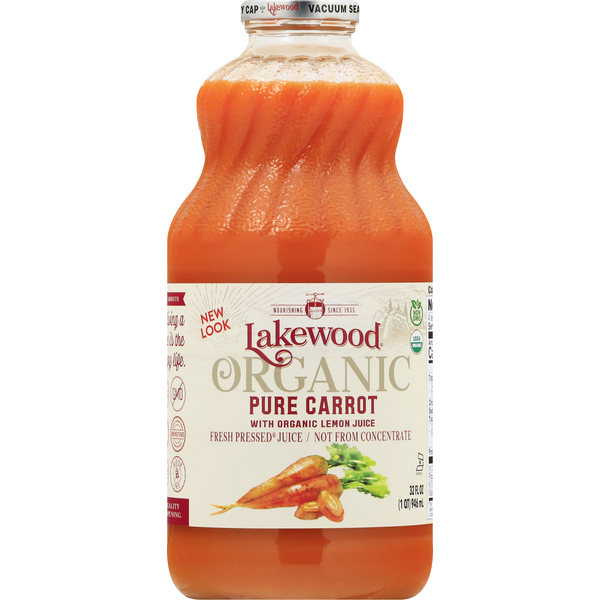 Juice & Nectars Lakewood Pressed Juice, Organic, Pure Carrot hero