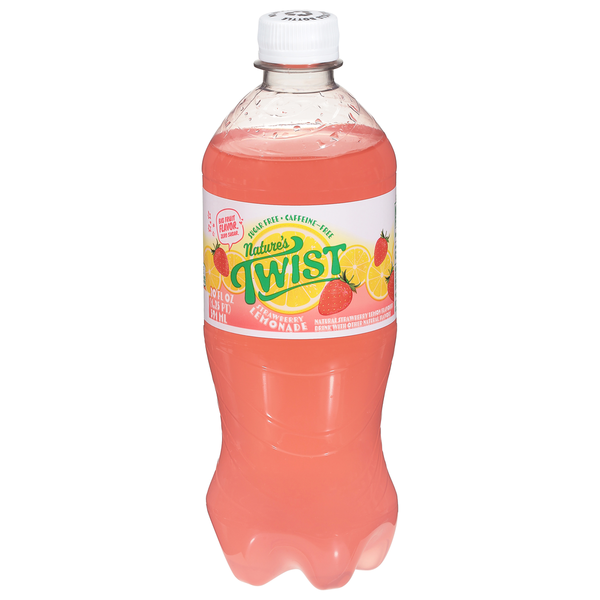 Soft Drinks Natures Twist Lemonade, Strawberry hero