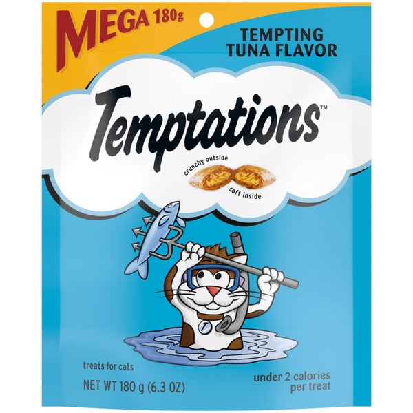 Cat Treats and Chews TEMPTATIONS Tempting Tuna Flavor Treats for Cats hero