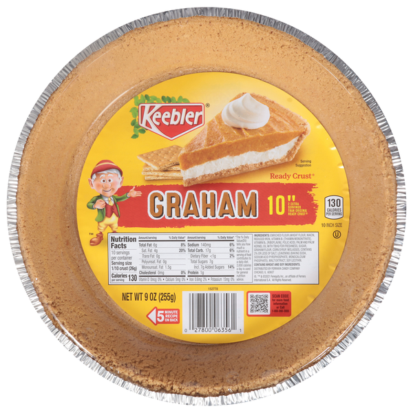 Baking Ingredients Keebler Ready Crust, Graham, 10 Inch hero