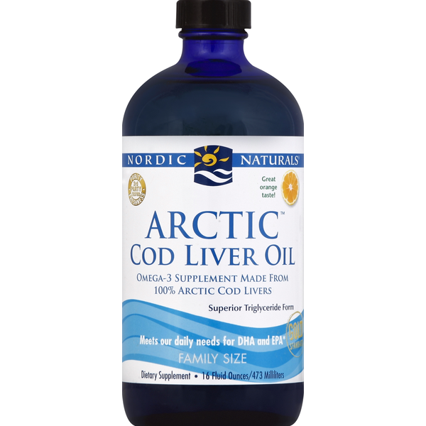 Vitamins & Minerals Nordic Naturals Cod Liver Oil, Arctic  Orange, Family Size hero